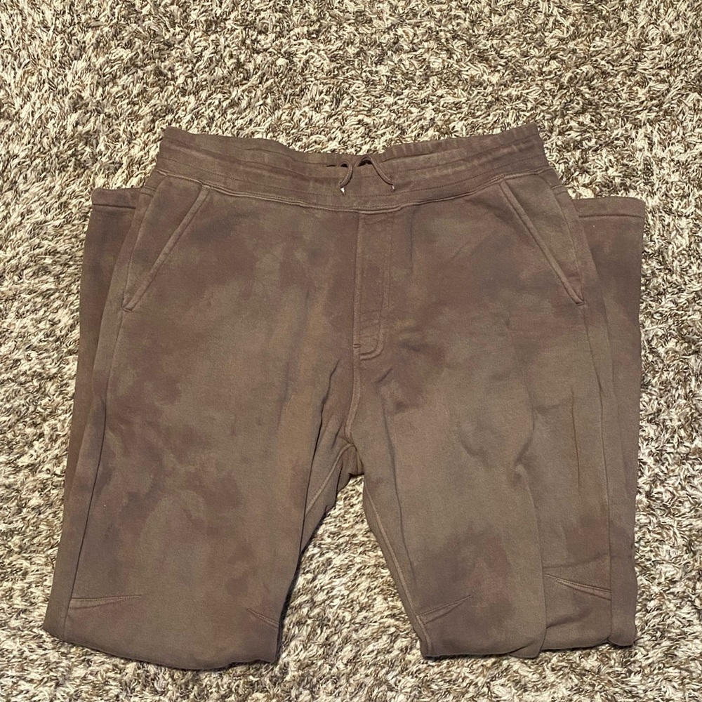 Hudson Jeans Sweat Pants Brown Marble Dye Size Medium